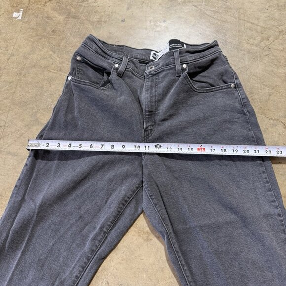 Levis Silver Tab Mom Jeans Womens 32x27 Blue Denim High Rise Dark Wash - Picture 5 of 11